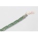 Bracelet Silver Sterling 925 Jewelry Green Emerald Gem Stone Women Handmade C887